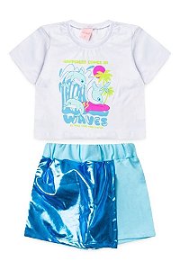 Conjunto Infantil Feminino Sintonia do Oceano