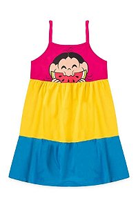 Vestido Feminino Infantil Magali Hum Delicia - Turma Da Monica