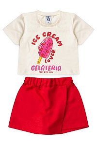 Conjunto Infantil Feminino Doce Sabor