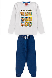 Conjunto Masculino Infantil Humor Do Cascão Turma Da Mônica