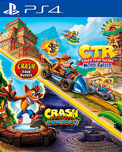 Crash Bandicoot N. Sane Trilogy + CTR Nitro-Fueled PS4 Mídia Digital