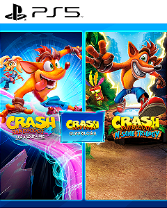 CRASH TRILOGIA + CRASH BANDICOOT 4 PS5 MÍDIA DIGITAL