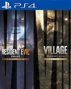 Resident Evil 7 Gold Edition & Village Gold Edition PS4 Mídia Digital