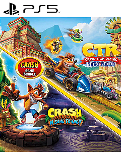 Crash Bandicoot N. Sane Trilogy + CTR Nitro-Fueled PS5 Mídia Digital