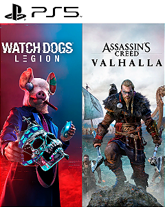 Assassin’s Creed Valhalla + Watch Dogs: Legion PS5 Mídia Digital