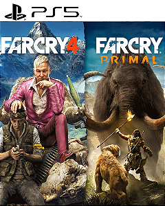 Bundle Far Cry 4 + Far Cry Primal PS5 Mídia Digital