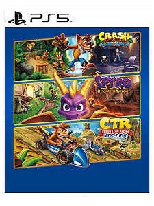 Pacote Triplo Crash + Spyro PS5 Mídia Digital