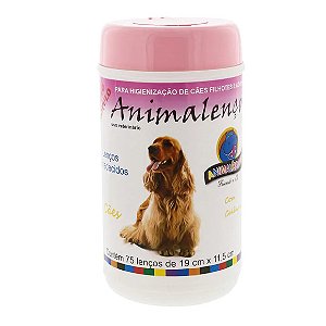 Lenços Umedecidos Animalenço para Fêmeas Animalíssimo 75 unidades