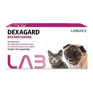 Antinflamatório para Cães e Gatos Dexagard 20 comprimidos