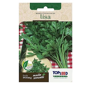 Sementes de Salsa Lisa Tradicional Topseed Garden Único