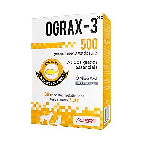 Ograx 3 500mg 30 cápsulas