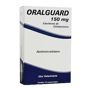 Oralguard 150mg Antimicrobiano para Cães 14 comprimidos