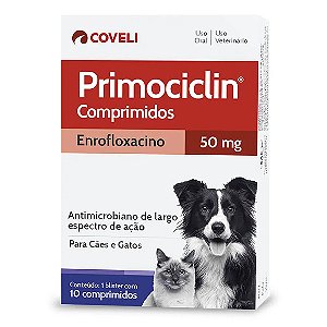 Antimicrobiano Primociclin 50mg Coveli 10 Comprimidos