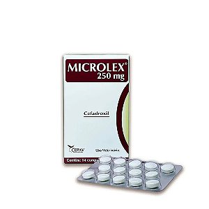 Antibiótico Microlex Cães e Gatos Cepav 250 mg