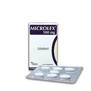 Antibiótico Microlex Cães e Gatos Cepav 500 mg