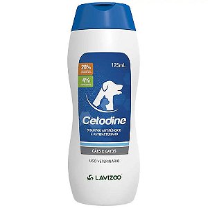 Cetodine Shampoo Antifúngico Dermatológico Lavizoo 125 ml