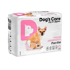 Fralda Higiênica Ecofralda Fêmea Dogs Care 12 unidades P