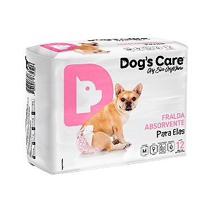Fralda Higiênica Ecofralda Fêmea Dogs Care 12 unidades M