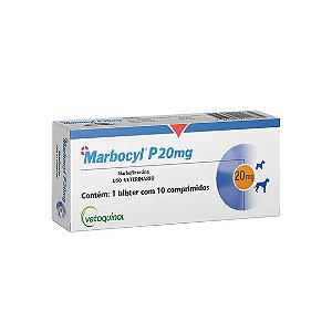 Antibiótico Marbocyl P 20mg 10 Comprimidos