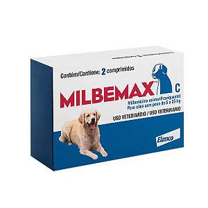 Vermífugo Milbemax C Cães 5 a 25kg 2 comprimidos