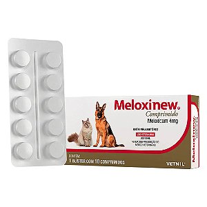 Anti-Inflamatório Meloxinew 4mg Vetnil 10 comprimidos