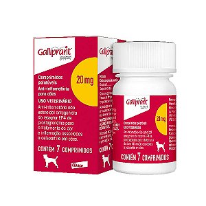 Galliprant 20mg  Anti-inflamatório para Cachorro 7 comprimidos