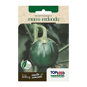 Sementes de Jiló Morro Redondo Tradicional Topseed Garden Único