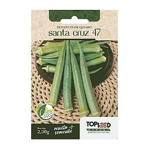 Sementes de Quiabo Santa Cruz 47 Tradicional Topseed Garden Único