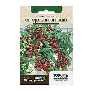 Sementes de Tomate Cereja Samambaia Tradicional Topseed Garden Único