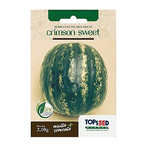 Sementes de Melancia Crimson Sweet Tradicional Topseed Garden Único