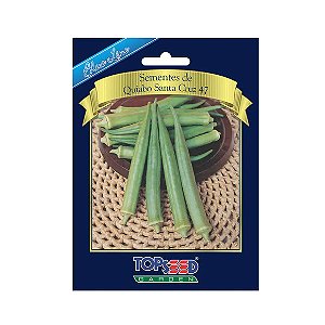 Sementes de Quiabo Santa Cruz 47 Blue Line Topseed Garden Único