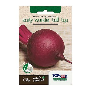 Sementes de Beterraba Early Wonder Tall Top Tradicional Topseed Garden Único