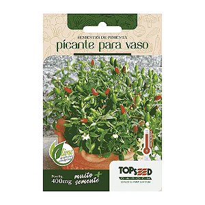 Sementes de Pimenta Picante para Vaso Tradicional Topseed Garden Único