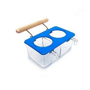 Comedouro com Poleiro 2 Aberturas Animalíssimo Único