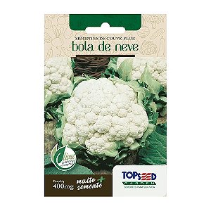 Sementes de Couve Flor Bola de Neve Tradicional Topseed Garden Único