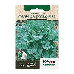 Sementes de Couve Manteiga Portuguesa Tradicional Topseed Garden Único