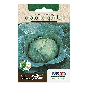 Sementes de Repolho Chato de Quintal Tradicional Topseed Garden Único