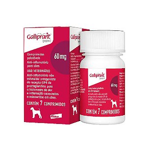 Galliprant 60mg Anti-inflamatório para Cachorro 7 comprimidos