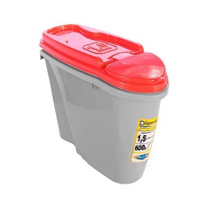 Dispenser P. Alimentos Home 15 Litros Vermelho