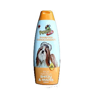 Shampoo Power Pets Raças Específicas Shitzu & Maltês 500 ml