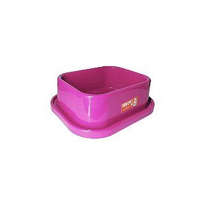 Vasilha Para Cachorro e Gato Antiformiga Rosa G