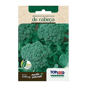 Sementes de Brócolis de Cabeça Tradicional Topseed Garden Único