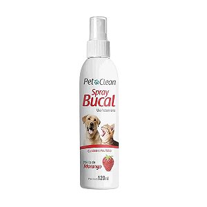 Spray Bucal Morango Pet Clean 120ml