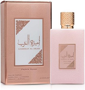 Perfume Árabe Ameerat Al Arab Prive Rose Asdaaf Lattafa Eau De Parfum 100ml