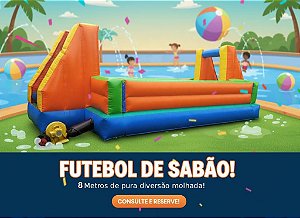 Futebol de sabão de 8 metros