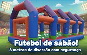 Futebol de sabão de 8 metros fechado