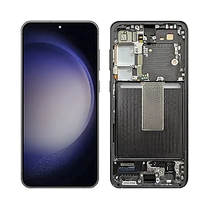 Frontal Tela Display Samsung S23 Ultra S918 Com Aro Original com pelicura e kit de manutençao