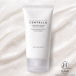 SKIN1004 Madagascar Centella Tone Brightening Capsule Cream – Creme Facial Coreano Calmante e Iluminador com Centella, Niacinamida e Cápsulas para Manchas e Tom Irregular