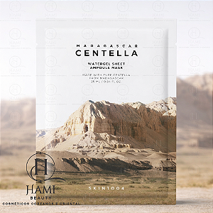 SKIN1004 Madagascar Centella Watergel Sheet Ampoule Mask – Máscara Facial Hidratante e Calmante com Centella