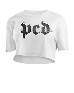 Camiseta The Pussycat Dolls Logo PCD Cropped Fanmade O Culto do Pop